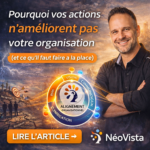 Image inspirante sur l’alignement organisationnel montrant un dirigeant et le message : pourquoi vos actions n’améliorent pas votre organisation, avec une approche basée sur les neurosciences et la méthode NéoVista