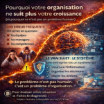 Pourquoi l’organisation d’une entreprise ne suit plus sa croissance : problème structurel et non humain avec surcharge organisationnelle et perte de performance